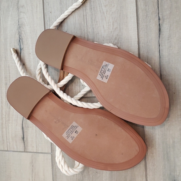 Sam Edelman Gladiator Rope Sandals White - Picture 3 of 4